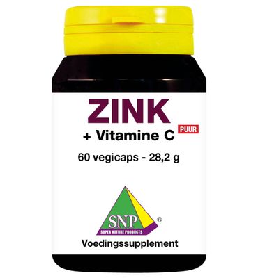 Snp Zink 50mg + gebufferde vitamine C puur (60vc) 60vc