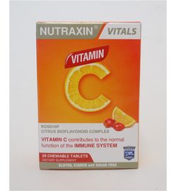 Nutraxin Vitamine C + rozenbottel + bioflavonoiden (28kt)