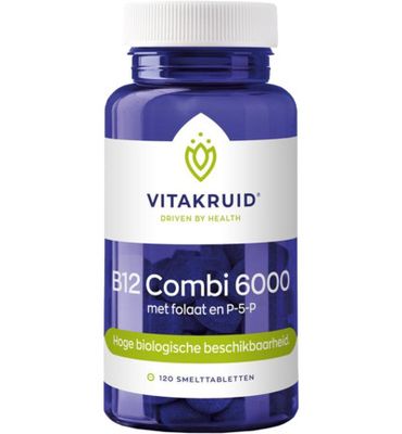 Vitakruid B12 Combi 6000 met folaat & P-5-P (120tb) 120tb