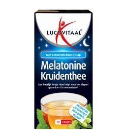 Koopjes Drogisterij Lucovitaal Melatonine thee (20st) aanbieding