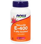 Now Vitamine E-400 d-alfa tocoferyl (100sft) 100sft thumb