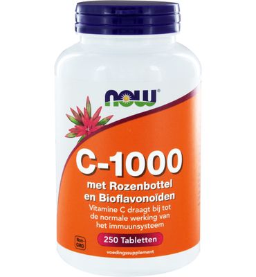 Now Vitamine C-1000 met rozenbottel en bioflavonoiden (250tb) 250tb