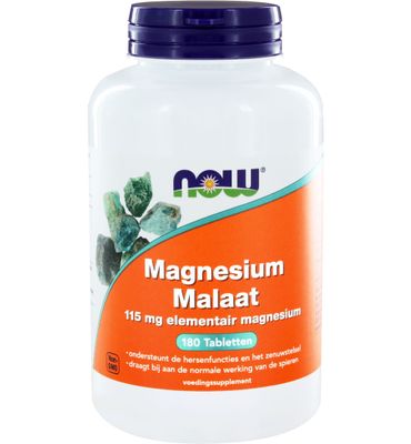 Now Magnesium malaat 115 mg (180tb) 180tb
