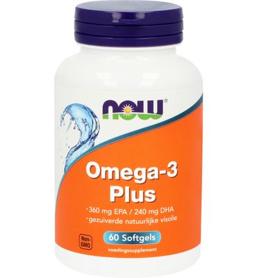 Now Omega-3 Plus 360 mg EPA 240 mg DHA (60sft) 60sft
