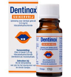 Dentinox Dentinox Dentinox suikervrij (9ml)