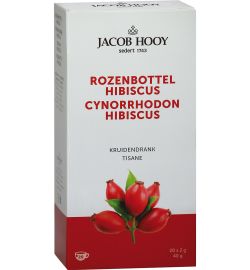 Jacob Hooy Jacob Hooy Rozenbottel hibiscus thee zakjes (20st)