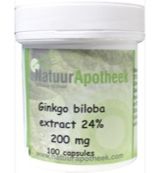 Natuurapotheek Ginkgo biloba 24% 200 mg (100ca) 100ca