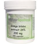 Natuurapotheek Ginkgo biloba 24% 200 mg (250ca) 250ca thumb