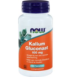 Now Now Kalium gluconaat 100 mg (100tb)