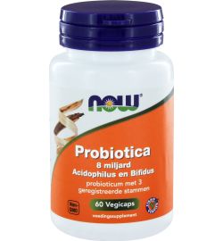 Now Now Probiotica 8 miljard acidophilus en bifidus (60vc)