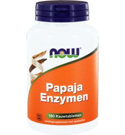 Now Now Papaya enzymen kauwtabletten (180kt)