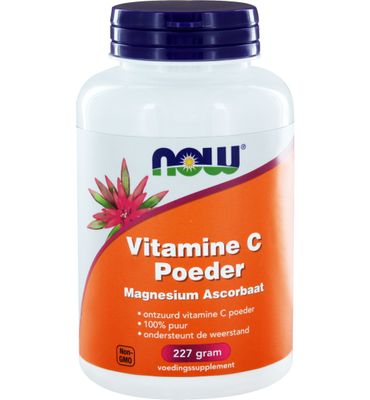 Now Vitamine C poeder magnesium ascorbaat (227g) 227g