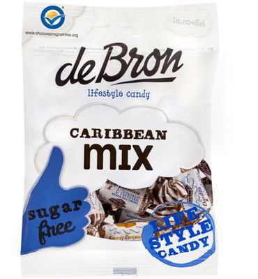 De Bron Caribbean mix suikervrij (90g) 90g
