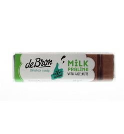 De Bron De Bron Chocolade melk hazelnoot suikervrij (42g)