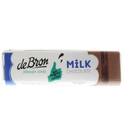 De Bron De Bron Chocolade melk reep suikervrij (42g)