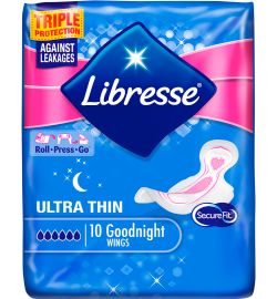 Libresse Libresse Ultra thin goodnight wings (10st)