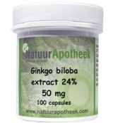 Natuurapotheek Ginkgo biloba 24% 50 mg (100ca) 100ca