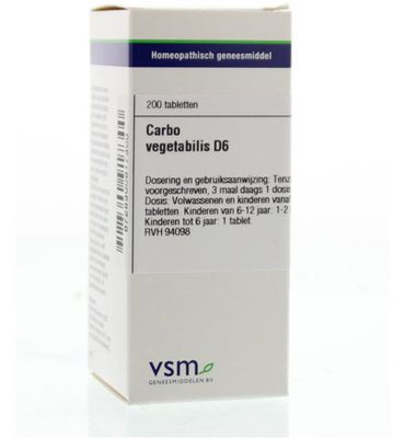 VSM Carbo vegetabilis D6 (200tb) 200tb