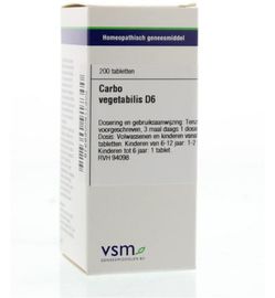 Vsm VSM Carbo vegetabilis D6 (200tb)