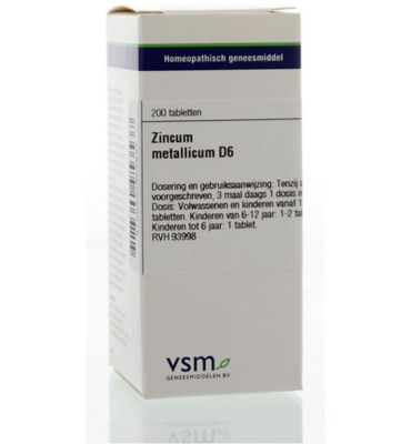 VSM Zincum metallicum D6 (200tb) 200tb