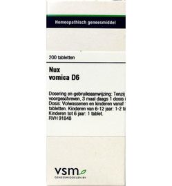 Vsm VSM Nux vomica D6 (200tb)