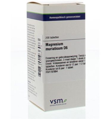 VSM Magnesium muriaticum D6 (200tb) 200tb
