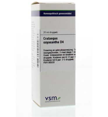 VSM Crataegus oxyacantha D4 (20ml) 20ml