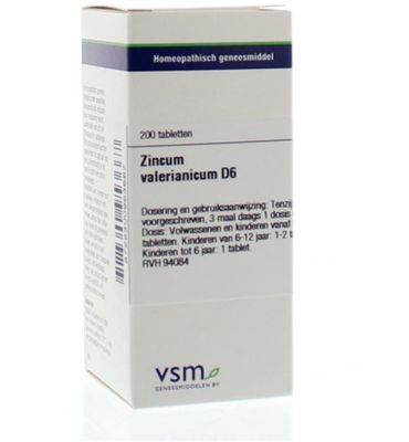 VSM Zincum valerianicum D6 (200tb) 200tb