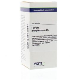 Vsm VSM Ferrum phosphoricum D6 (200tb)