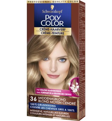Poly Color Creme haarverf 36 midden asblond (90ml) 90ml