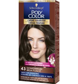 Poly Color Poly Color Creme haarverf 43 donkerbruin (90ml)