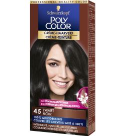 Poly Color Poly Color Creme haarverf 45 zwart (90ml)