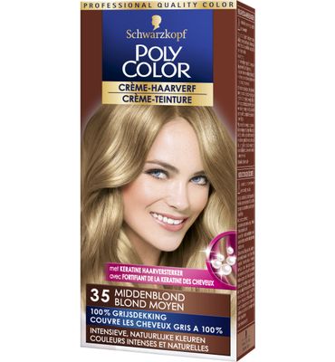 Poly Color Creme haarverf 35 middenblond (90ml) 90ml