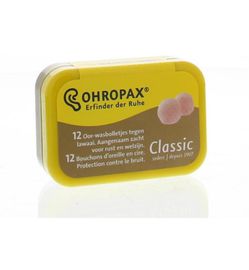 Ohropax Ohropax Geluiddemper lawaai classic (12st)