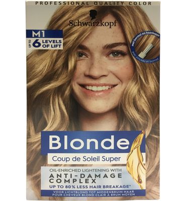 Schwarzkopf Blonde haarverf coupe de soleil highlighter M1 (1set) 1set