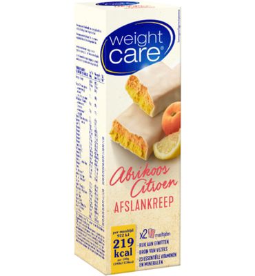 Weight Care Maaltijdreep abrikoos/citroen (2st) 2st