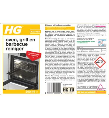 HG Oven grill en barbecue reinigingspray (500ml) 500ml