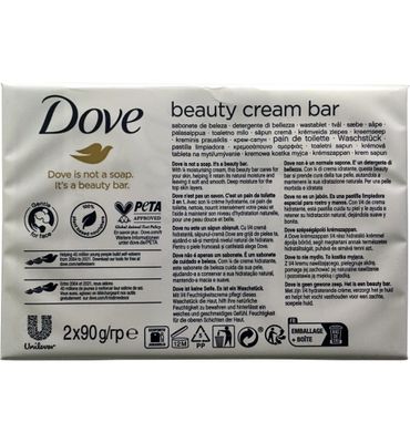 Dove Beauty cream bar regular 2 x 100 gram (2x90g) 2x90g