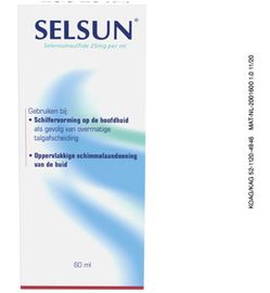 Selsun Selsun Suspensie 25 mg/ml (60ml)