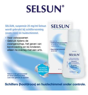 Selsun Suspensie 25 mg/ml (60ml) 60ml