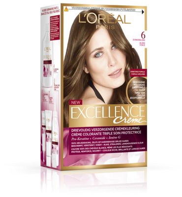 L'Oréal Excellence 6 donkerblond (1set) 1set