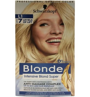 Schwarzkopf Blonde haarverf intensive blond super L1 (1set) 1set