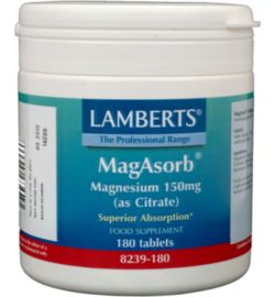 Lamberts Lamberts MagAsorb (magnesium citraat) 150mg (180tb)