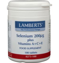 Lamberts Lamberts Selenium 200mcg met vitamine A C E (100tb)