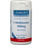 Lamberts L-Methionine 500mg (60vc) 60vc thumb