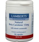 Lamberts Vitamine A 15mg natuurlijke (beta caroteen) (90ca) 90ca thumb