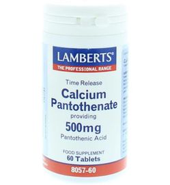 Lamberts Lamberts Vitamine B5 (calcium pantothenaat) time release (60tb)