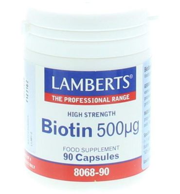 Lamberts Vitamine B8 500mcg (biotine) (90vc) 90vc