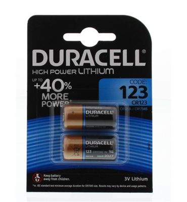 Duracell Batterij 123/2 (2st) 2st
