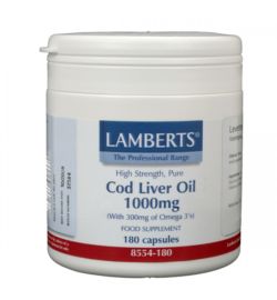 Lamberts Lamberts Levertraan (cod liver oil) 1000 mg (180ca)